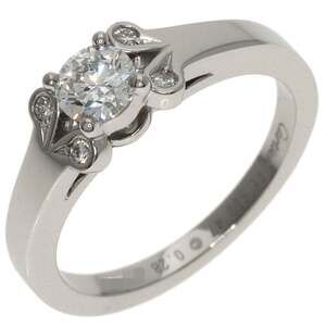 CARTIER Authentic Silver Diamond Ring #47